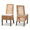 Baxton Studio Argos Modern Bohemian Natural Brown Rattan Dining Chair, PK2 209-2PC-12800 - alternate 9